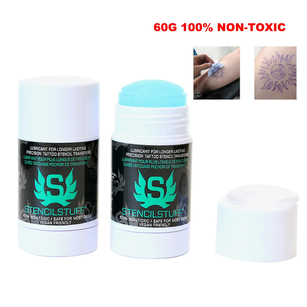 

60g 100% Non-toxic Safe Tattoo Template Transfer Stencil Stuff Magic Gel for Most Skins Vegan Friendly Tattoo Transfer Supplies