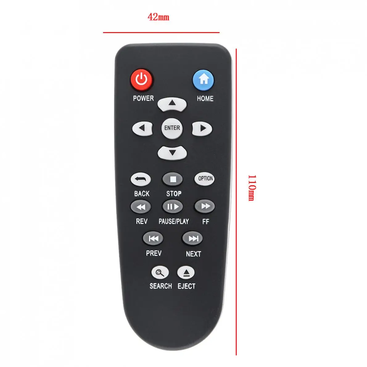 Универсальный заменитель пульта дистанционного управления 433 МГц с дальним действием для WD 1080P HD WDTV LCD LED плазменного телевизора включен.