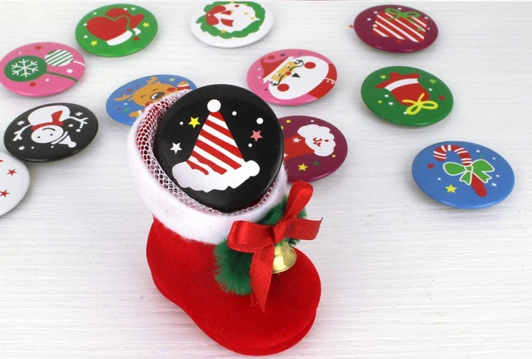 5шт Новое прибытие Новогодние украшения Для дома Дети Маленькие подарки Badge фестиваль партия год украшения Рождество