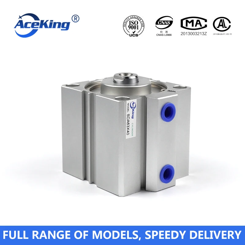 Small thin cylinder bore type AceKing SDA party 20 trip SDA20x5/10/15/20/25/30/35/40/45/50 with magnetic pneumatic components |