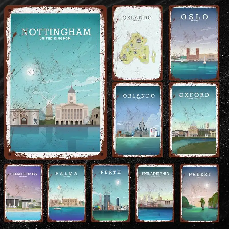 

Phuket Thailand Metal Sign Vintage Garage Wall Art Coffee bar Sign