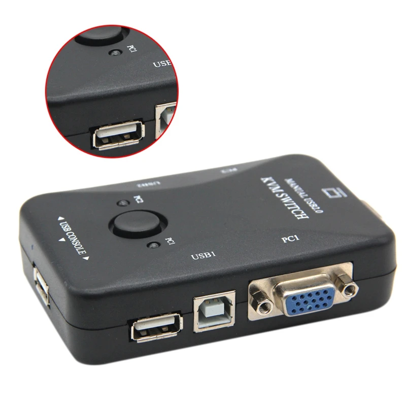 

Usb Kvm , 2 Vga Svga Box Usb 2,0 1920X1440