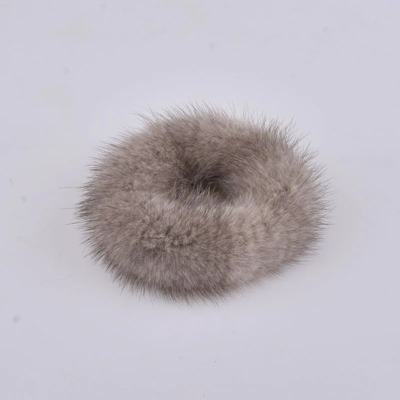 Резинка для волос женская из норки винтажная эластичная |