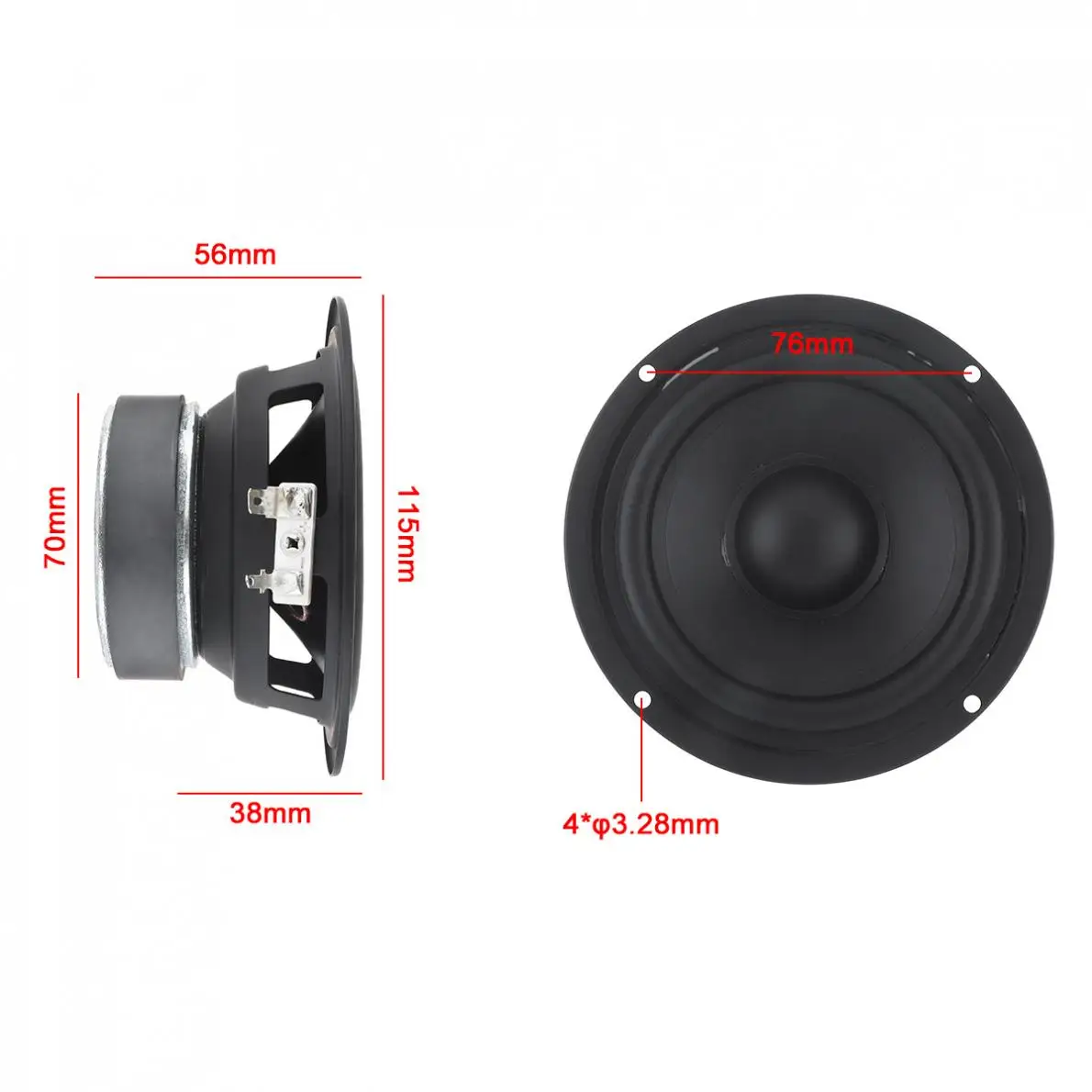 4 5 дюймов 30 Вт Bluetooth резиновый громкоговоритель водонепроницаемый