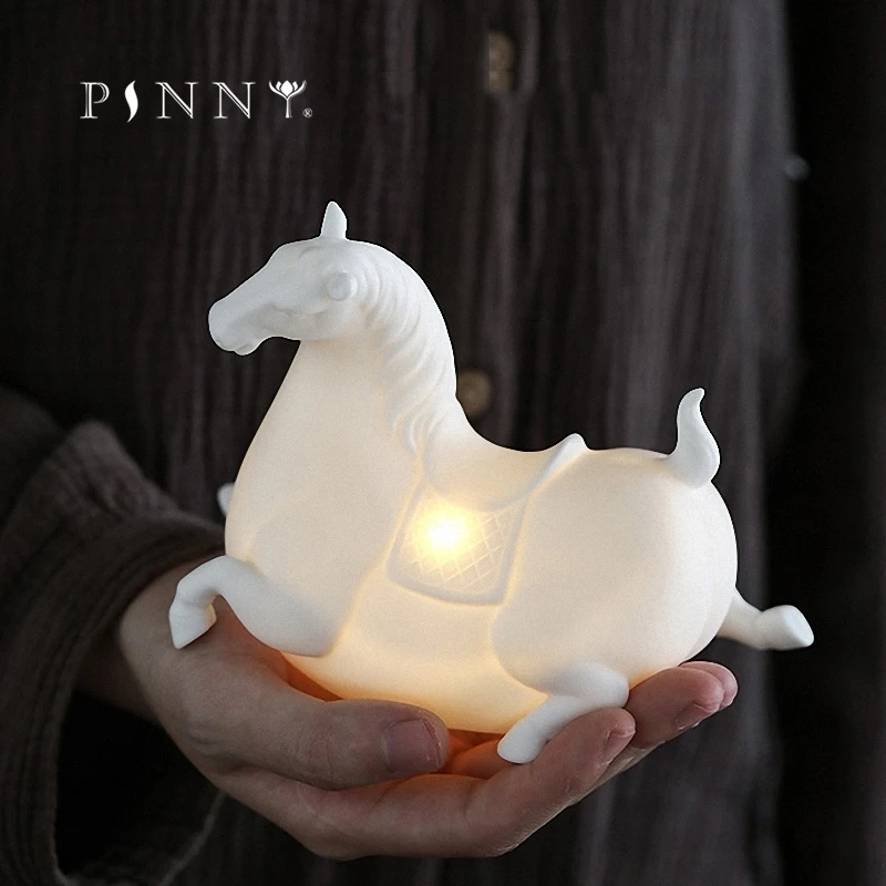 PINNY Ceramics украшение для дома статуя лошади декоративное животных настольные