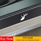 Накладка на порог двери автомобиля из углеродного волокна для Saab Hirsch 91 93 93X 94 94X 95 95X 97 97X mels Aero, аксессуары