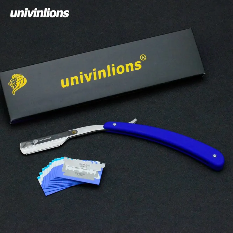 Прямая пластиковая ручка Univinlions складные острое лезвие бритвенная палочка для