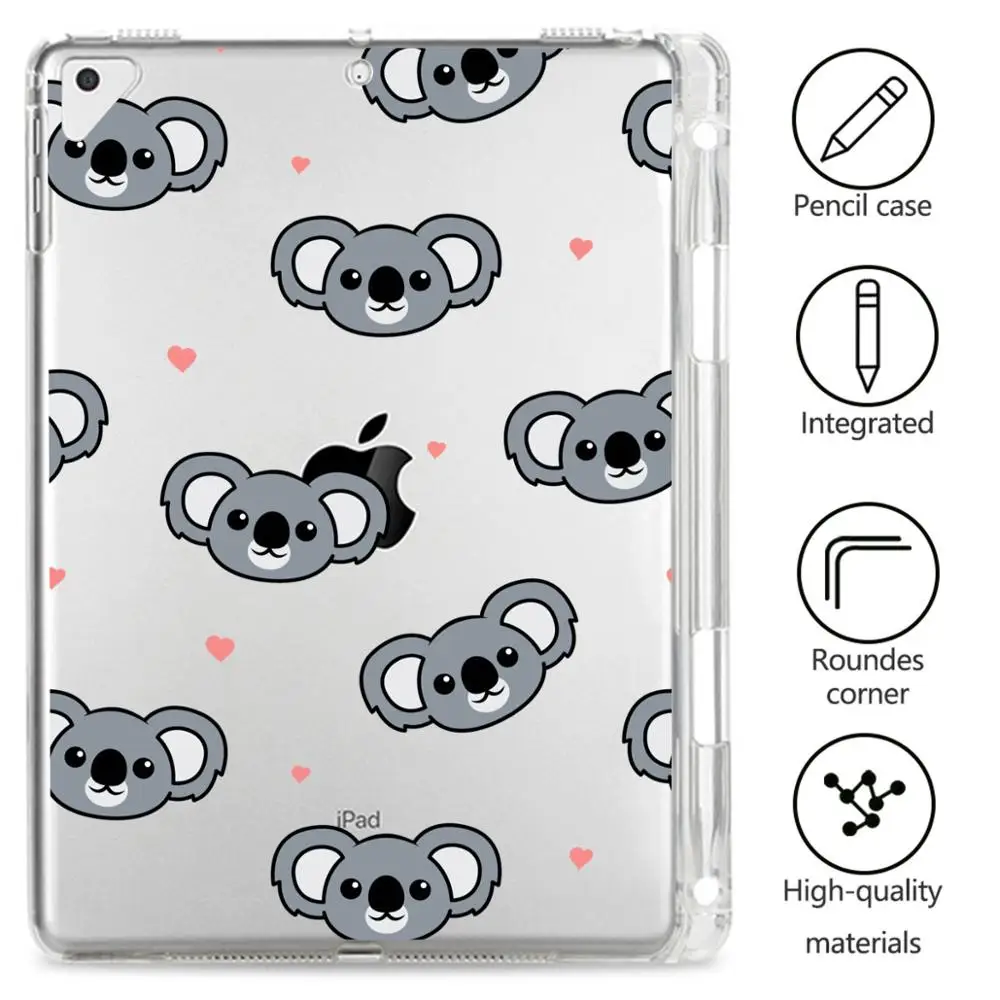 

Clear Silicone For ipad pro 11 Case 2020 Cute Frog For ipad Air 4 2 3 ipad 10.2 7th 8th Generation Cases Mini 1 2 3 4 5 Cover