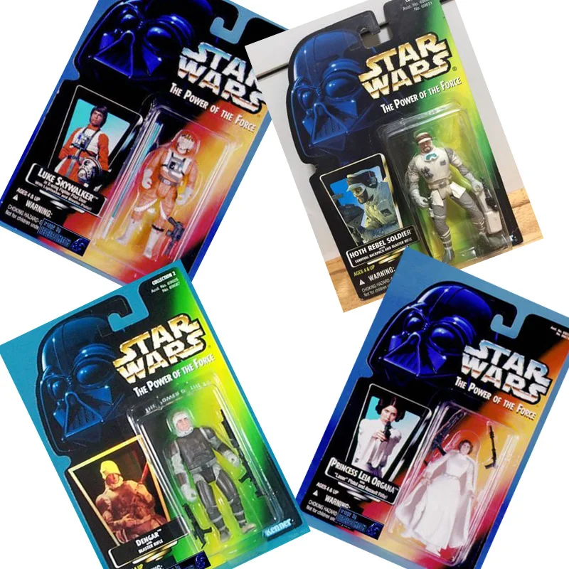 

New Hasbro Star Wars Figures Leia Luke Hoth Han Solo Dolls Model POWER OF THE FORCE Action Figures Toys Collection Kids Gift