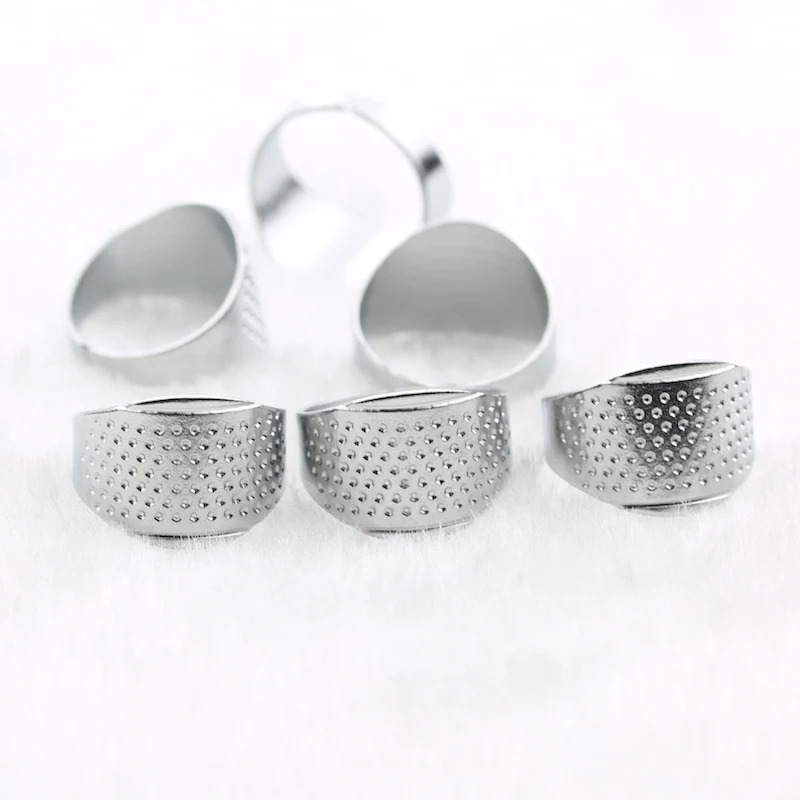 3 шт. бытовые швейные инструменты DIY серебряное кольцо наперстки защита для
