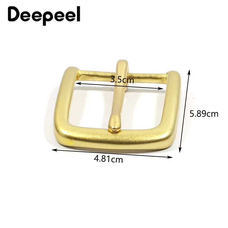 Deepeel1pc 35 мм латунная ретро пряжка унисекс с головкой из чистой меди застежка для