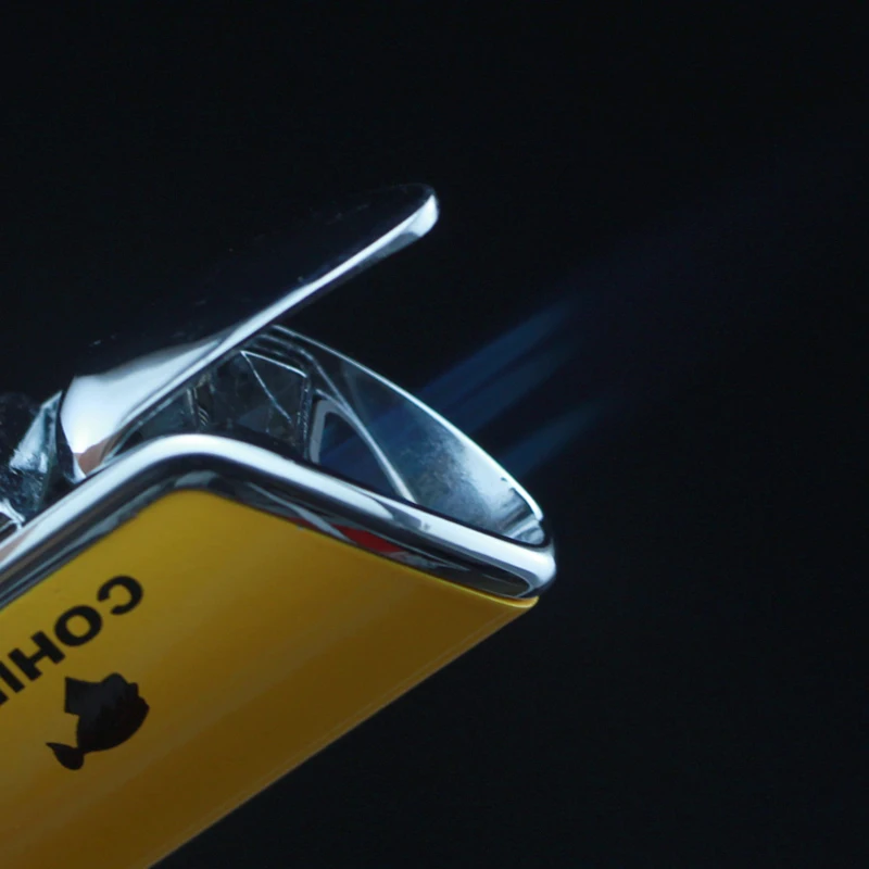 Факел COHIBA зажигалка для сигар бутановые зажигалки аксессуары портативный газ |