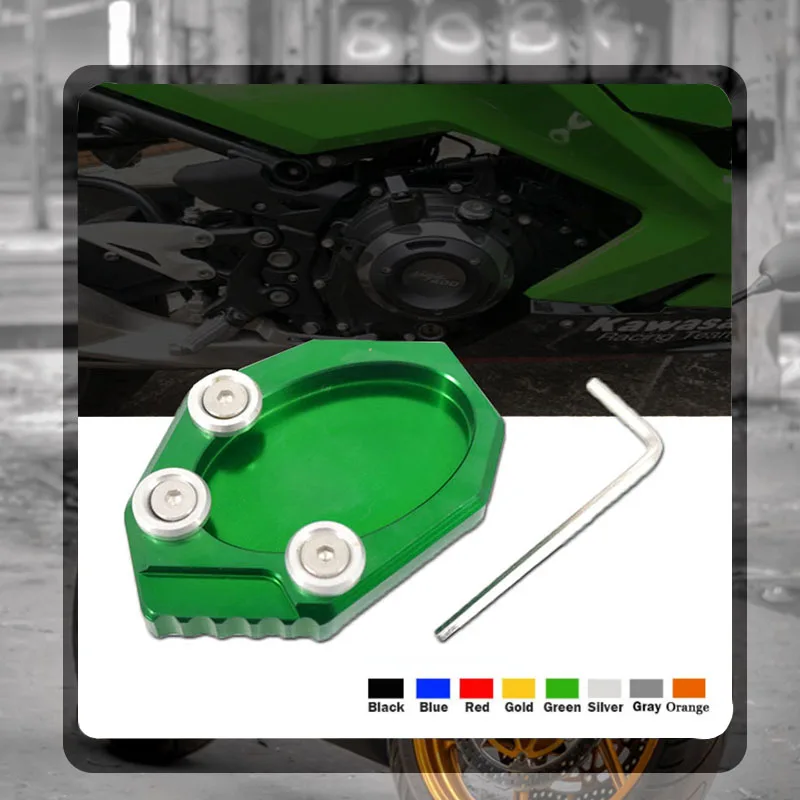 

For KAWASAKI Versys 650 Versys650 KLX250 KLX 250 2010-2016 2015 Motorcycle Kickstand Foot Side Stand Extension Pad Support Plate