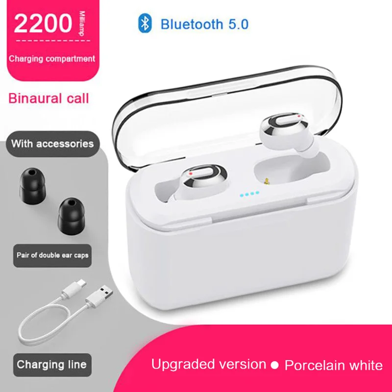 KS-BT01 KSUN BT-01 TWS 5,0 Bluetooth наушники 3D стерео беспроводные наушники с двойным микрофоном - Цвет: KS-BT01