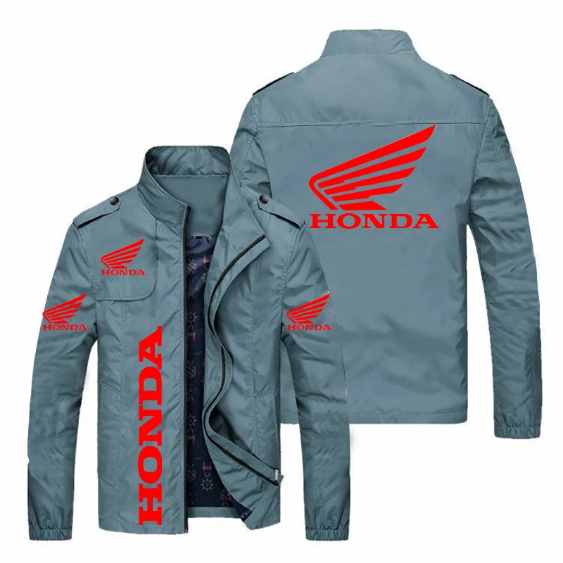 

Asian Brand Honda Motorcycle Jacket Men's Casual Outdoor European and American Punk Jacket Motorcycle Windbreaker Jacket Large