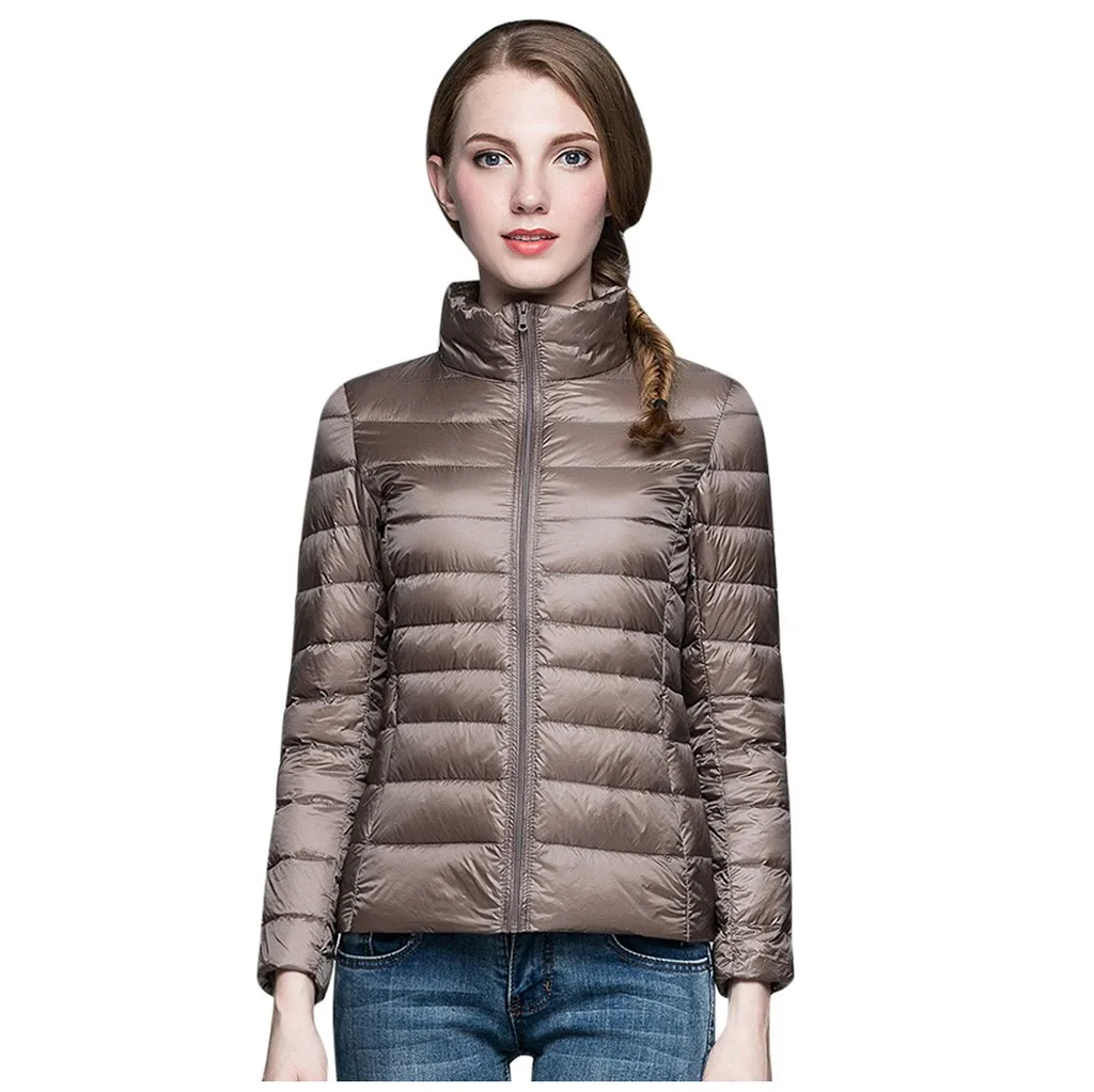 Khaki KANCOOLD Для женщин куртка короткая верхняя одежда на пуху, Женская зимняя обувь пальто с хлопковой подкладкой теплая куртка Верхняя одежда Для женщин зимнее пуховое пальто - Цвет: Khaki