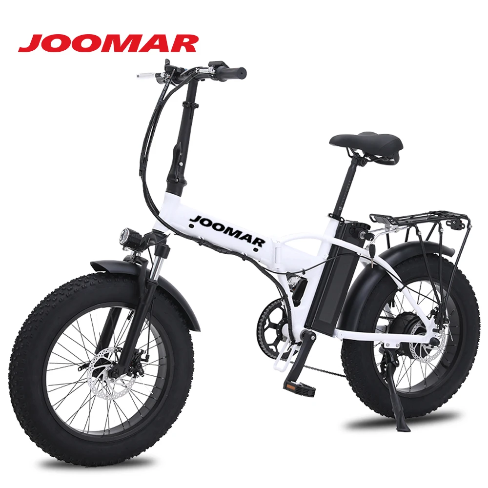 Günstig JOOMAR Elektrische Fahrrad 48V 500W Klapp Ebike 4,0 Fett Reifen 20 Zoll Mountainbike Strand 15AH Batterie Aluminium Legierung JM20 Plus