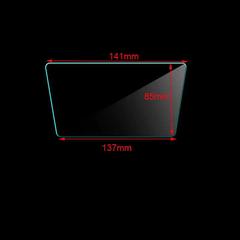 

141x85x137mm Tempered glass screen protector for Volkswagen 6.5 inch car radio gps navigation LCD display film 141*85*137mm