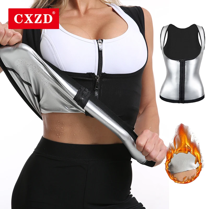 

CXZD корсет для тренировок талии, сауны, на молнии, шейпер для тела, похудение, серебряное покрытие, термо, потеря веса, тренировочный корсет дл...
