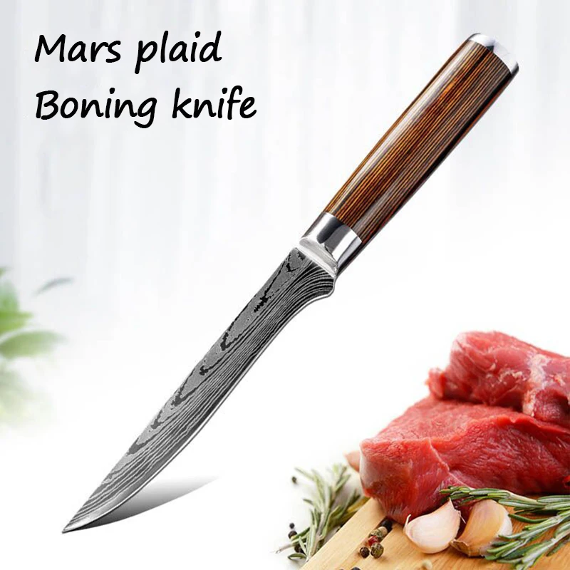

Профессиональный кухонный нож из дамасской стали, нож мясника, нож для свиньи, овцы, нож для мясника, разборный острый нож для разборки мяса