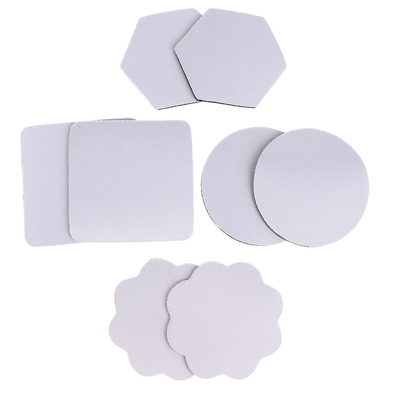 

10pcs Sublimation Blank Coasters DIY Customized Coaster Insulation Sublimation Cup Pad