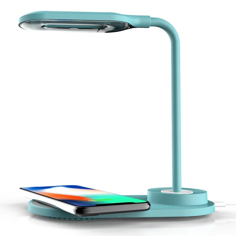

USBEye protection Wireless Charging Led Table Lamp for Samsung S20/s10/note10 Wireless Charge for Iphone 11Pro/xr/xs/8Adjustable