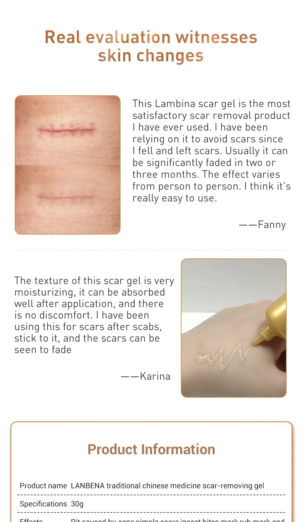 

30g Scar Removal Gel Acne Pimples Stretch Marks Remover Skin Repair Cream Spots Effective Treatment Skin Care Tools