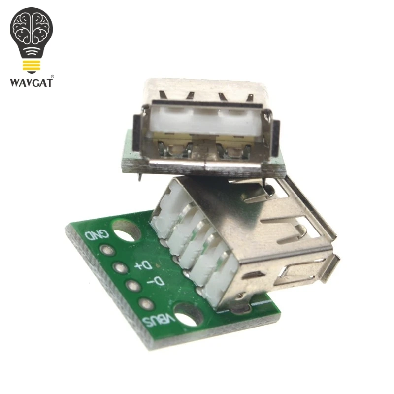 10 шт. USB2.0 переходник с женского на 4P DIP Switch плата адаптера модуль USB адаптер