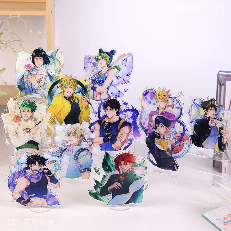 

JoJo's Bizarre Adventure BL Stand Model Kujou Jotarou Noriaki Kakyoin Higashikata Josuke Cosplay Desktop Decor Toy Gifts