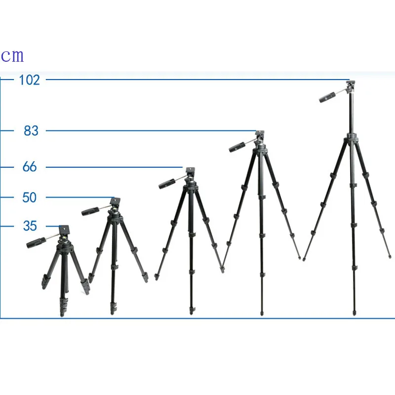 

BEXIN MS17 Aluminum CameraTripod 3 Way Swivel Head Travel Professional Tripod Accessories Stand with head for Canon Dslr camera