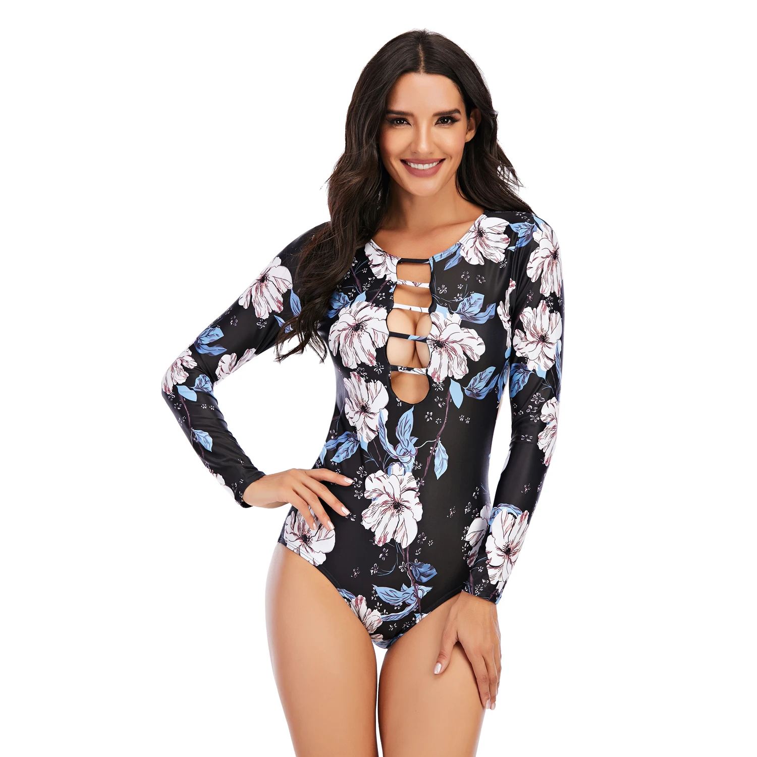 Купальник женский на молнии с принтом | Спорт и развлечения