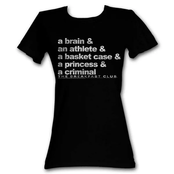 

Breakfast Club Word Up Black Junior Women's T-Shirt