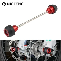 nicecnc front axle fork crash slider for beta rr rrs 125 200 250 300 350 390 450 500 enduro racing motorcycle wheel protector