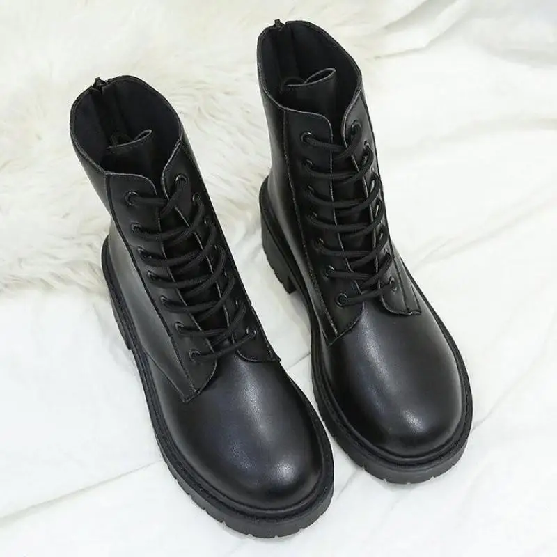 

Short Tube Boots Women Ytmtloy 2022 Autumn Round Toe New Handsome Motorcycle Casual Fashion Winter Square Heel Botines De Mujer