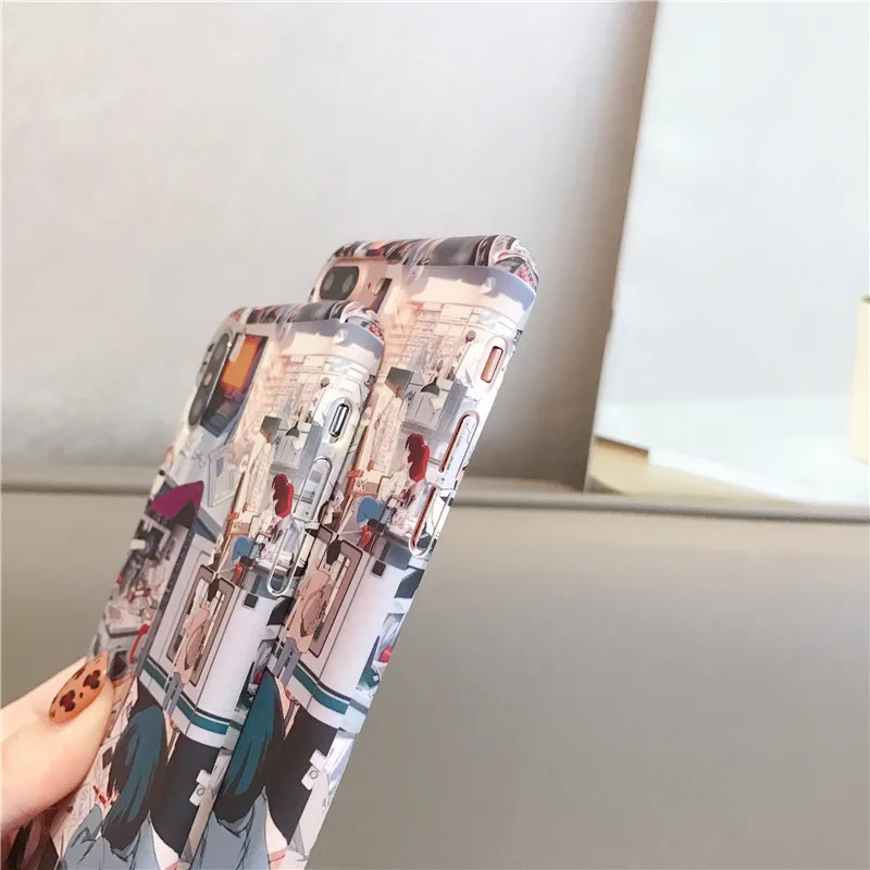 Мягкий чехол в японском стиле для iphone 6 6S 7 8 PLUS X 10 пластиковый с рисунком лисы 11 Pro XS