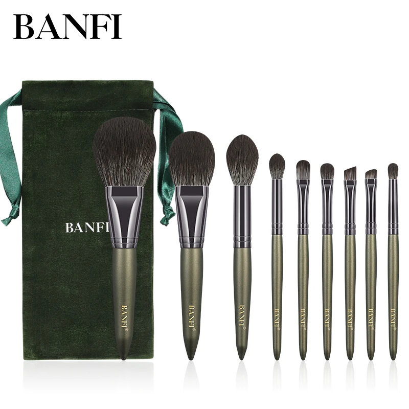 Набор профессиональных косметических кистей для макияжа женщин набор из 9