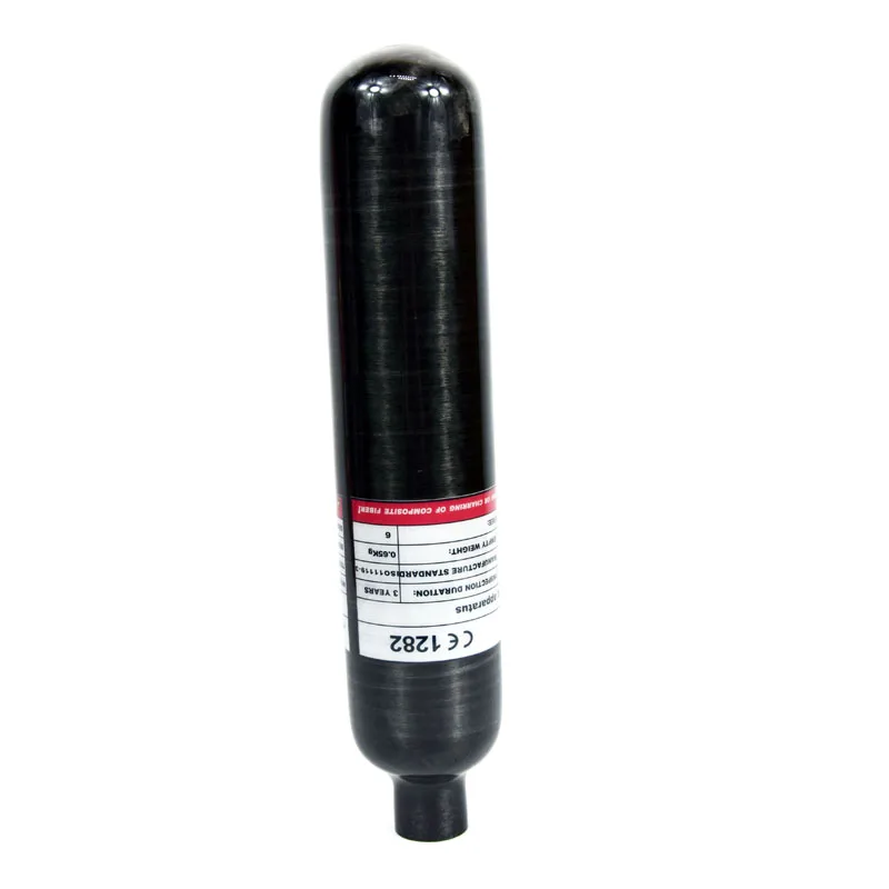 PCP Пейнтбольный бак 0.5L углеродное волокно обернутый цилиндр 4500 PSI M18* 1,5 - Цвет: black cylinder