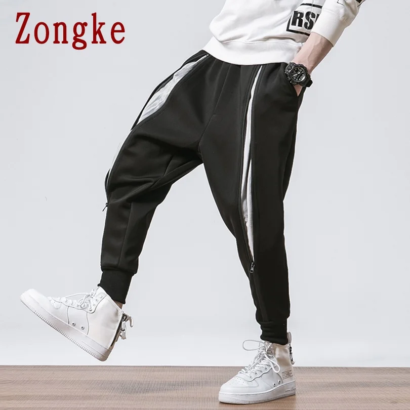 

Zongke Casual Mens Pants Streetwear Harem Pants Men Clothing Joggers Men Pants Harajuku Jogger Trousers 5XL 2021 New