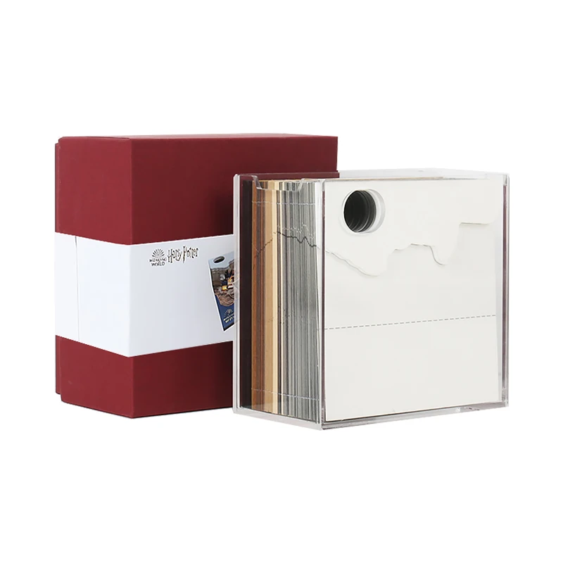 Bloc de notas con calendario, Bloc de notas con corte l&aacute;ser para regalo de fiesta de cumplea&ntilde;os y Navidad, 157 hojas, 3D Bloc de notas, bloque de papel, cubos de notas con caja de venta al por menor-3