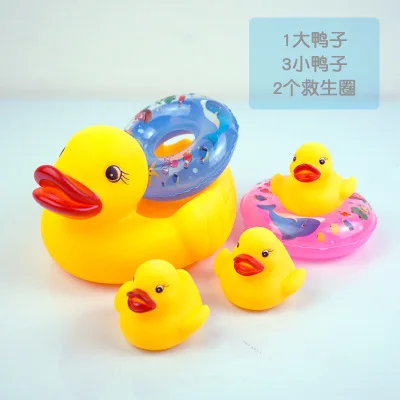 Squeeze Big Yellow Duck Baby Shower Spray Water Play От 0 до 1 года детские игрушки для ванной | Игрушки и