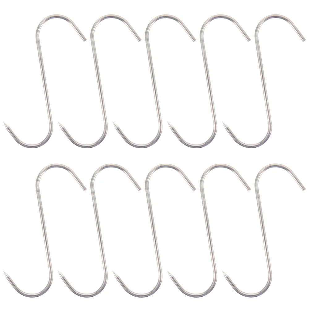 

10PCS Meat Processing Butcher Hook Hooks for Bacon Meat Hams Processing