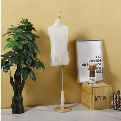 Детские реалистичные манекены из пенопласта на 7-8 лет с круглым деревянным