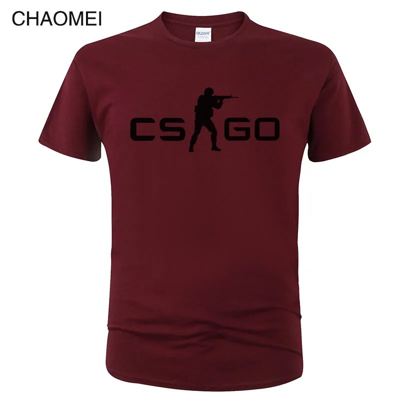 12 Игра CS GO Футболка мужская летняя футболка csgo высокое качество мужские футболки, брендовая одежда хип хоп топы Homme футболка C105 - Цвет: 12