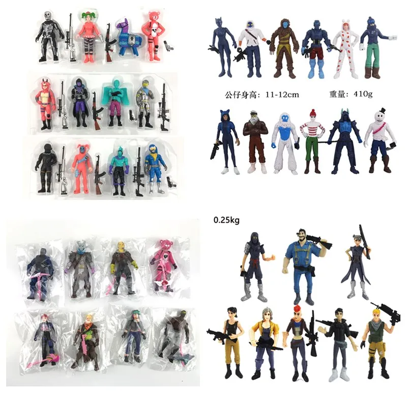 Fortnite Toys Action Figure Game Model Toy Fortnight Anime Peripheral Ornaments Doll with Weapon Kids Gift Birthday 9-12cm