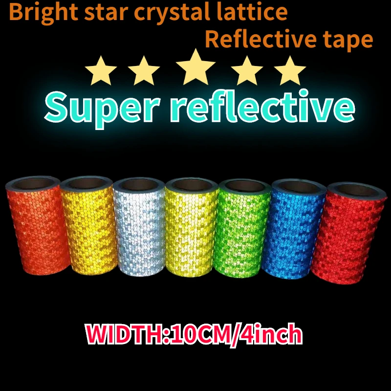 Светоотражающая лента ПВХ клейкие светоотражающие наклейки Предупреждение