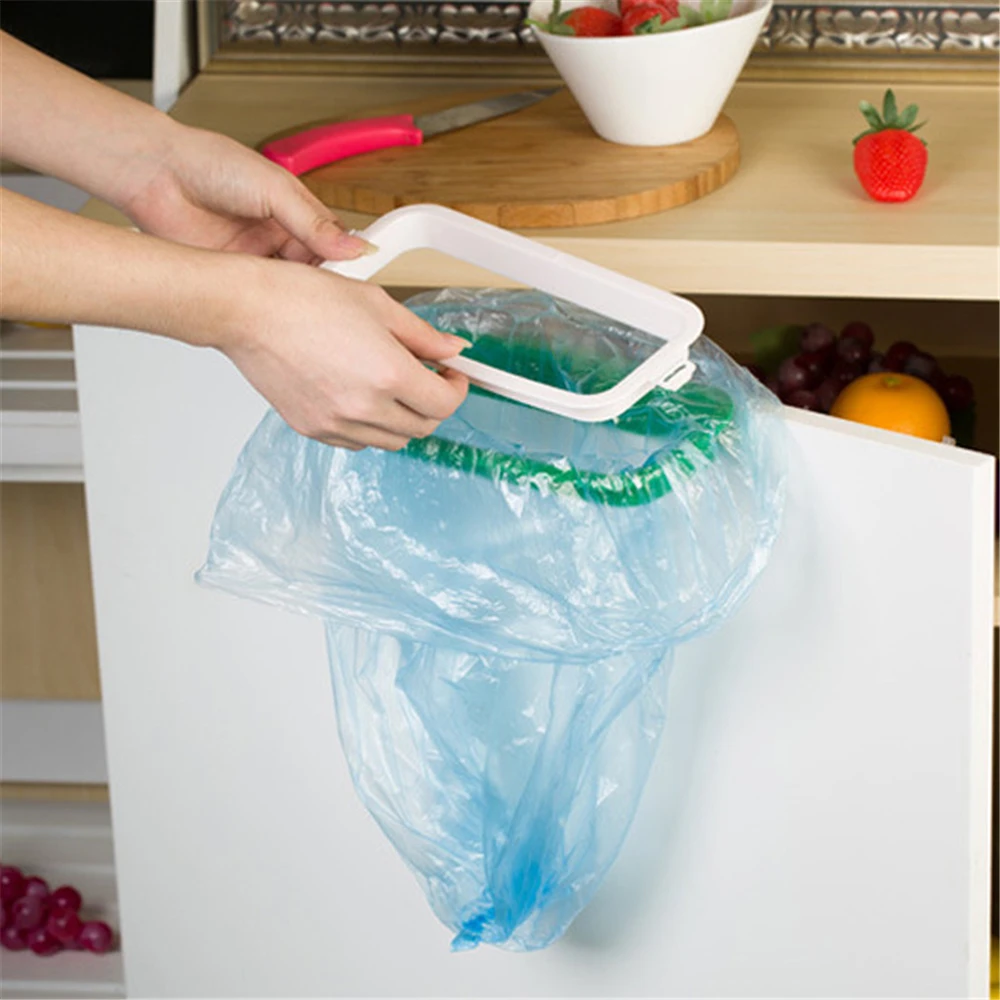 Super Deal garbage bag holder Hanging Kitchen Cupboard Cabinet Tailgate Stand Storage Garbage Bags Rack Rubbish Bag | Дом и сад
