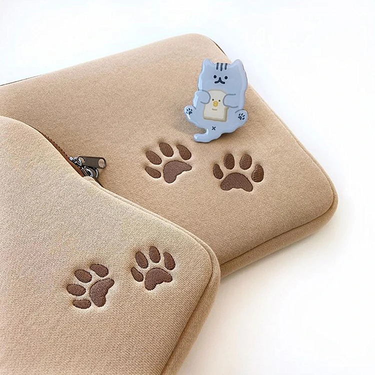 

Tablet case laptop storage bag For Mac Ipad pro 9.7 11 13inch Cartoon toast cat sleeve liner bag student girls Case