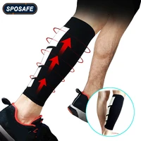 1pc sports calf compression sleeve anti uv leg guard pain relief shin protector for running cycling basketball volleyball tennis