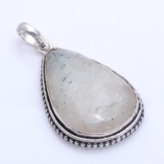 

Подлинный мох, агат, кулон ручной работы для женщин, ювелирные изделия в подарок, 53 мм, P10224