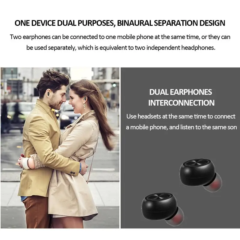 K1 Bluetooth беспроводные наушники Hifi музыка водонепроницаемый бинауральный вызов